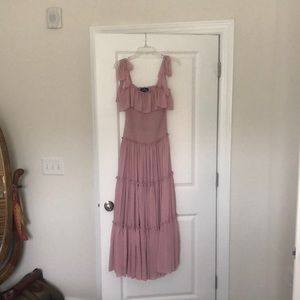 Lulu’s ruffle pink dress